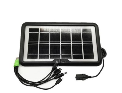 Panou solar portabil CcLamp CL-638WP 6V 3,8W,0,63A , Port multi usb, ip65 foto