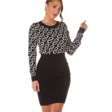 Rochie Tricotată cu Maneci Lungi Koucla