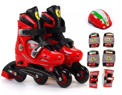 Role Ferarri masura 29 - 32 rosii cu set protectie foto