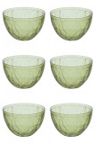 Set boluri, 6 piese, 850 ml, Plastic, Verde