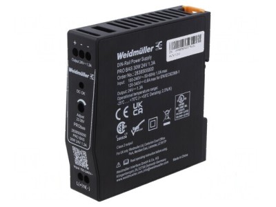 Alimentator pulsatoriu pentru şină DIN 30W 24VDC 1,3A foto