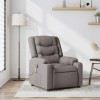 VidaXL Fotoliu de masaj rabatabil, gri taupe, material textil 4019933