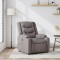 vidaXL Fotoliu de masaj rabatabil, gri taupe, material textil 4019933