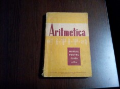 ARITMETICA - Manual pentru Clasa a V -a - Cosulschii Simion, Pirvu Constantin - Editura de Stat Didactica si Pedagogica, 1960, 163 p