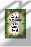 Poster Canvas de Craciun Neramat - Print Digital - Spiritul Craciunului | A4 (21 x 29.7 cm)
