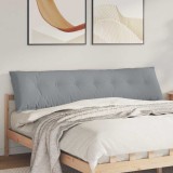 vidaXL Perna pentru spate Gri deschis 200 x 19 x 50 cm țesătură 42014959