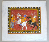 &quot;Calareti&quot; tempera pe hartie Orissa India cca 1900, Istorice, Altul