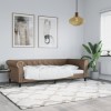 VidaXL Cadru de pat, cappuccino, 80x200 cm, piele ecologică 354225