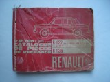 Catalogue de pieces de rechange RENAULT R1132, R1136 (in 8 limbi), DACIA 1100, 1968