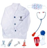 Costum de doctor pentru copii si accesorii, 3-6 ani, Oem