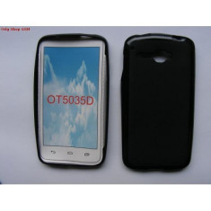 Husa silicon TPU Alcatel One Touch X&#039;Pop OT-5035 Negru bulk