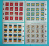 TIMBRE ROM&Acirc;NIA LP1816/2008- &Icirc;NSEMNE HERALDICE ROM&Acirc;NEȘTI- 4 coli 16 timbre MNH, Nestampilat
