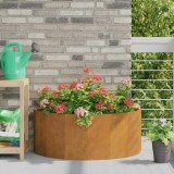 VidaXL Jardinieră Ruginit 90 x 45 x 35 cm Oțel rezistent de intemperii 883695