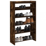 Pantofar, stejar fumuriu, 60x25x100 cm, lemn prelucrat