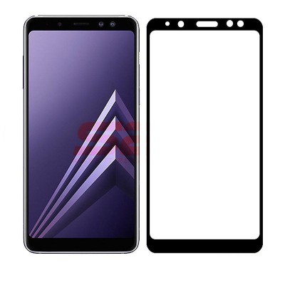 Geam protectie display sticla 5D FULL GLUE Samsung Galaxy A8 2018 BLACK foto