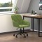 vidaXL Scaun de birou pivotant, verde deschis, catifea 344870