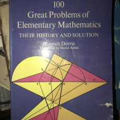 100 Great problems of elementary mathematics / by Heinrich Dörrie