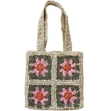 Cumpara ieftin Geanta de umar din rafie Knit Flowers