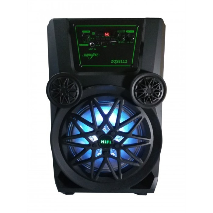 Boxa Portabila elSales, ELS-ZQS-8112, cu Bluetooth, Telecomanda, Microfon, USB, Lumini LED