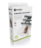Pungi vacuum gofrate HENDI 100 buc 300x400mm PA/PE, pentru alimente, ambalare vid, rezistenta temperaturi (-20&deg;C la 100&deg;C)