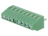 Regletă Conexiuni PCB 90&deg; 2,54mm 8 Piste 6A
