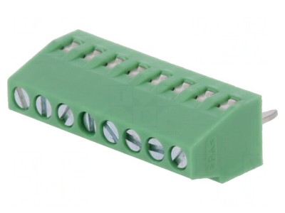 Regletă Conexiuni PCB 90&amp;deg; 2,54mm 8 Piste 6A foto