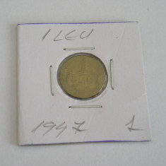 M1 C10 - Moneda foarte veche 30 - Romania - 1 LEU 1947