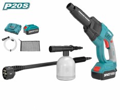 Aparat de spalat cu presiune portabil, 20V, 6Ah, acumulator si incarcator, motor fara perii, Total Tools P20S foto