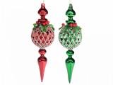 Cumpara ieftin Set 2 globuri sticla 8x27 cm