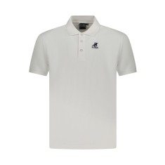 U.S. Grand POLO Tricou polo barbati cu logo brodat, Regular fit, alb, S