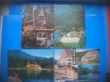 HOPCT LOT 3821 -IP- 4 CARTI POSTALE-BAILE TUSNAD -JUD HARGHITA-CIRCULATE, Circulata, Printata