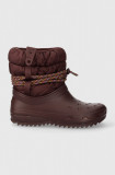 Cumpara ieftin Crocs cizme de iarna Classic Neo Puff Luxe Boot culoarea bordo, 207312