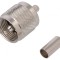Mufa UHF Tata Drept RG223/RG400 Crimpata Pe Cablu