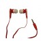 Casti Intraauriculare , In Ear , Cu Fir , Dynamic Sound, Rosu