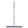 Mop Teu Microfibra pentru interior, exterior, praf si substante lichide cu spalare manuala, din Aluminiu de 90 cm lungime, cu doua rezerve incluse, Ti