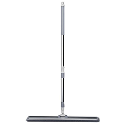 Mop Teu Microfibra pentru interior, exterior, praf si substante lichide cu spalare manuala, din Aluminiu de 80 cm lungime, cu doua rezerve incluse, Ti foto