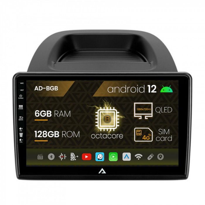 Navigatie Ford EcoSport (2017- Prezent) Android 12, B-octacore 6GB RAM + 128GB ROM, 9 Inch AD-BGB9004+BGRKIT119