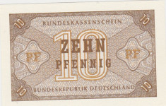 Germania 10 pfennig 1967 UNC foto