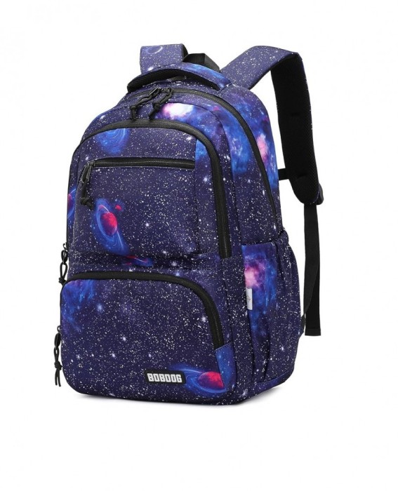 Rucsac pentru scoala BOBOOG, print cu galaxie - RESIGILAT