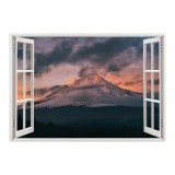 Autocolant decorativ, Fereastra, Natura si peisaje, Multicolor, 85 cm, 2478ST