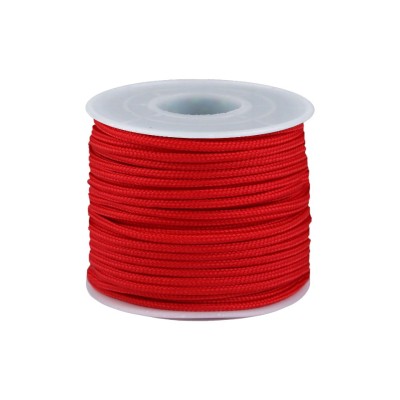Cordelina paracord Crisalida, diametru 2.5 mm, lungime 25 m, Rosu foto