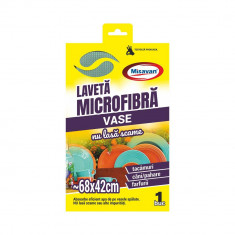 Laveta din Microfibra pentru Vase Misavan, 68x42 cm, Lavete Microfibra, Lavete Absorbante, Laveta Absorbanta, Laveta Vase, Lavete Vase, Laveta Bucatar