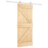 Usa glisanta cu set de feronerie 85x210 cm, lemn masiv de pin
