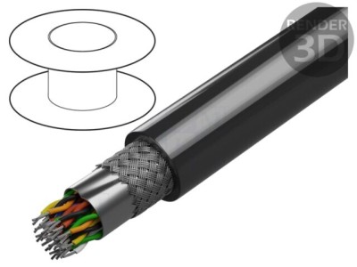 Cablu Alpha Wire C&amp;amp;C 18x2x28AWG RS232, RS422, RS485 foto