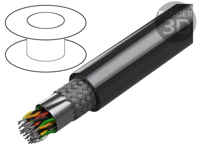 Cablu Alpha Wire C&amp;C 18x2x28AWG RS232, RS422, RS485