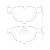Set placute frana Jurid 573300J, parte montare : Punte fata