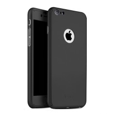 HUSA FullBody MyStyle Black iPaky Original pentru iPhone 8 ( Protectie fata-spate) cu folie de protectie gratis