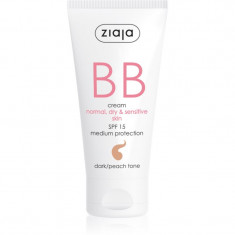 Ziaja BB Cream cremă BB pentru pielea normală și uscată culoare Dark Peach 50 ml