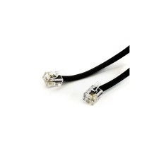 Cablu telefon RJ11 6P4C negru 2m EDC