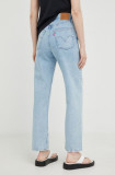 Levi&#039;s jeansi Ribcage Straight femei , high waist